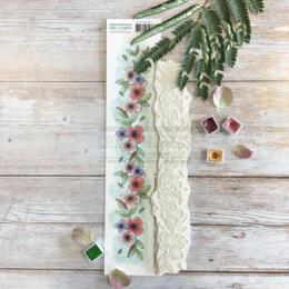 Tampon EZ - Journal Chromatique - FRISE FLEURS - Chou & Flower