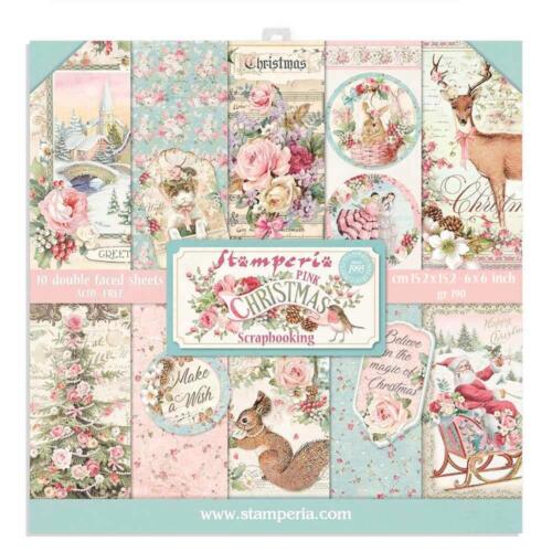 STAMPERIA - Collection PINK CHRISTMAS - Paper Pad 15x15cm