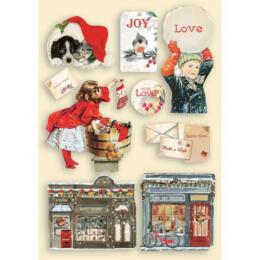 STAMPERIA - Collection ROMANTIC CHRISTMAS  - Wooden Shapes