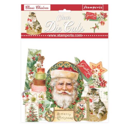 STAMPERIA - Collection CLASSIC CHRISTMAS - Clear Die Cuts Découpes "Transparentes"