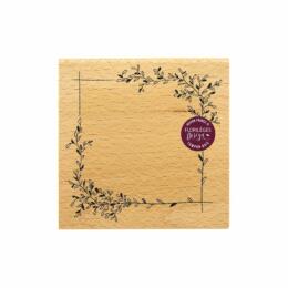 Tampon Bois - CADRE DELICAT - Terre des Sens Florilèges Design