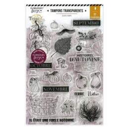Tampon Clear - HISTOIRE D'AUTOMNE Terre des Sens  - Florilèges Design