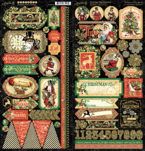 Graphic 45 - STICKERS CHRISTMAS TIME (30x30)