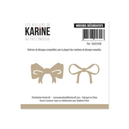 Dies Découpe Les Ateliers de Karine - Matrice de découpe  NOEUDS DECORATIFS - Au Pays Magique