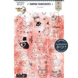 Tampon Clear Florilèges Design - CHATONS MIGNONS - Collection Cannelle & Chocolat