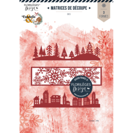Dies Découpe Florilèges Design - Matrice de découpe BORDURES HIVERNALES  - Cannelle & Chocolat