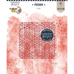 Pochoir FLORILEGES DESIGN  -  TOUT EN FLOCONS - Cannelle & Chocolat
