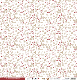 Florilèges Design -  CANNELLE & CHOCOLAT - Papier Calque Imprimé PLAISIRS D'HIVER n°2