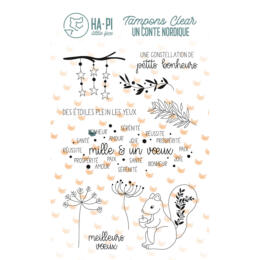Tampon Clear - ECUREUIL SCANDINAVE - Collection Un Conte Nordique - Ha.Pi Little Fox