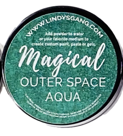 Lindy's Stamp Gang - Shimmer OUTER SPACE AQUA - Magical