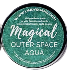 Lindy's Stamp Gang - Shimmer OUTER SPACE AQUA - Magical