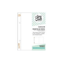 POCHETTES PHOTOS 10.5x16.5cm - 2 Compartiments 10.5x8cm - Kesiart