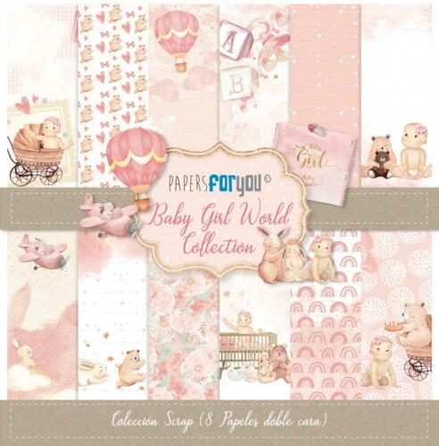 Papers For You - Collection BABY GIRL WORLD - Paper Pad 30x30