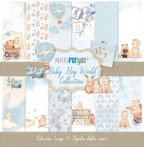 Papers For You - Collection BABY BOY WORLD - Paper Pad 30x30
