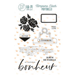 Tampon Clear - BONHEUR A CONSERVER - Collection Portobello - Ha.Pi Little Fox