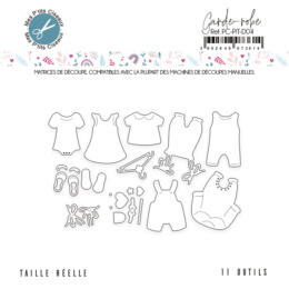 Dies Découpe Mes P'Tits Ciseaux - Matrice découpe GARDE ROBE Pitchoun