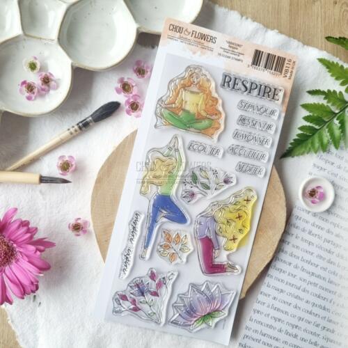 Tampon CLEAR - RESPIRE - Collection VIBRATIONS  - Chou Flowers