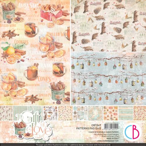 CIAO BELLA - Assortiment Papiers THE GIFT OF LOVE  (x8u)