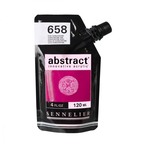 Peinture Acrylique ABSTRACT - 658 Rose Quinacridone 120ml 
