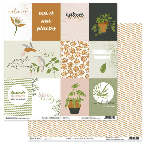Béatrice Garni  - Papier N°6 JUNGLE D'INTERIEUR