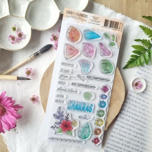 Tampon CLEAR - CHAKRAS - Collection VIBRATIONS  - Chou Flowers