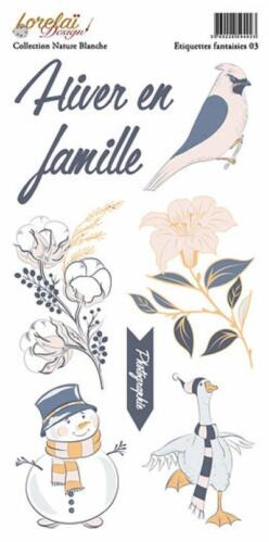Lorelai Design - Planche d'Etiquettes NATURE BLANCHE - Etiquettes Fantaisies n°3