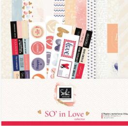 Sokai - Le Kit SO'IN LOVE ( 6 Papiers + 6 bandes d'étiquettes et petits mots )