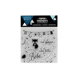 Tampon Clear - ADORABLE BEBE - Florilèges Design