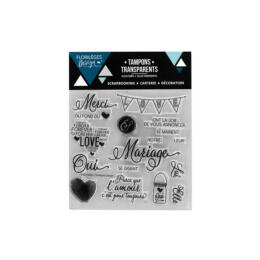 Tampon Clear - NOTRE MARIAGE - Florilèges Design