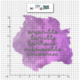 Dies Découpe DIY & CIE - Matrice de découpe MOTS FINS