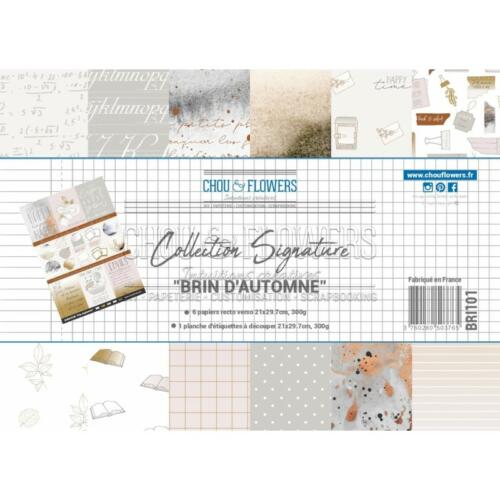 Chou and Flowers - Kit Papiers A4 Collection Signature BRIN D'AUTOMNE 