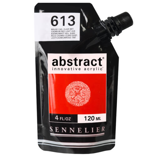 Peinture Acrylique ABSTRACT - 613 Rouge Cad.Clair Imit 120ml 
