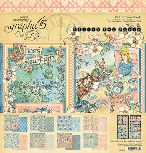 Graphic 45 - ALICE'S TEA PARTY - Collection Pack