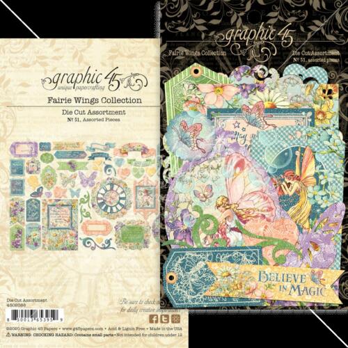 JOURNALING & EPHEMERA CARDS - Die Cut Fairie Wings Collection - Graphic 45