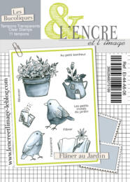Tampon Clear -  FLANER AU JARDIN Collection Les Bucoliques - L'Encre & l'Image