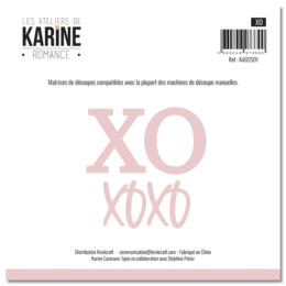 Dies Découpe Les Ateliers de Karine - Matrice de découpe  XO - Collection ROMANCE