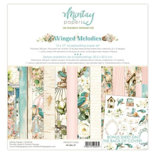 Mintay Papers - KIT PAPIERS Collection WINGED MELODIES 30x30cm