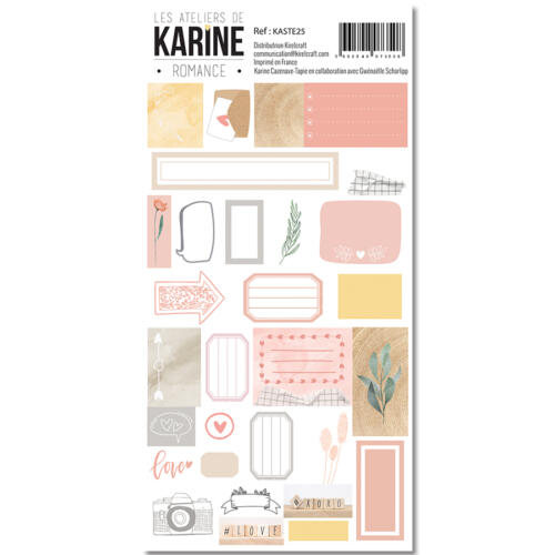 Les Ateliers de Karine - ROMANCE Stickers 9.7x17