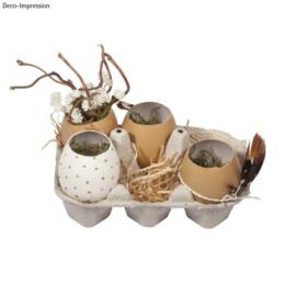 COURONNE DE PAQUES : Oeufs Ouvert en Plastique (4)