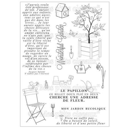 Tampon Clear - COTTAGE  Jardin Bucolique - Mes P'tits Ciseaux