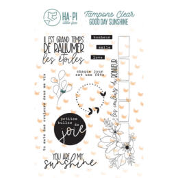 Tampon Clear - LES COULEURS DU BONHEUR - Collection Good Day Sunshine - Ha.Pi Little Fox