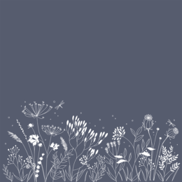 HA.PI LITTLE FOX - ESPRIT NATURE BLEU Simili Cuir Imprimé ( 1 feuille 30x30 )