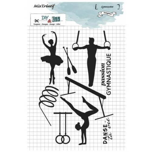Tampon Clear Diy & Cie - GYMNASTES