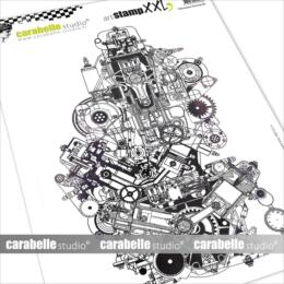 Tampon Cling Carabelle Studio - ART STAMP MECANIQUE STEAMPUNK