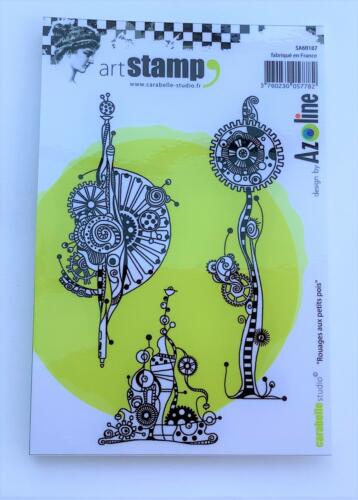 Tampon Cling Carabelle Studio - Art Stamp AZOLINE - ROUAGE AUX PETITS POIS