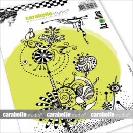 Tampon Cling Carabelle Studio - Art Stamp AZOLINE - JARDIN DES DELICES