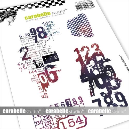 Tampon Cling Carabelle Studio - Art Stamp - TEXTURES AVEC DES CHIFFRES