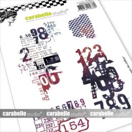 Tampon Cling Carabelle Studio - Art Stamp - TEXTURES AVEC DES CHIFFRES
