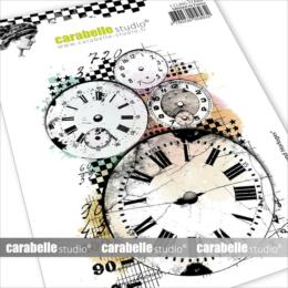 Tampon Cling Carabelle Studio - Art Stamp - BACKGROUND HORLOGES
