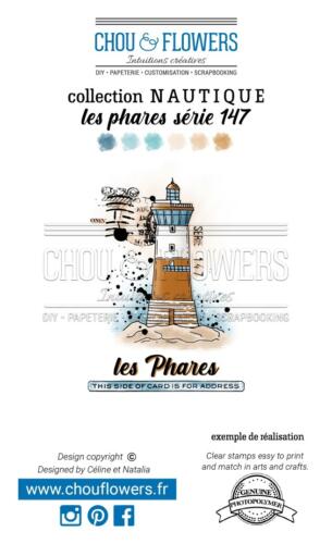 Tampon Clear Chou Flowers - LES PHARES SERIE 147 - Collection Nautique